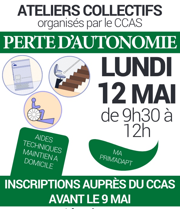 ATELIER POUR S’ADAPTER A LA PERTE D’AUTONOMIE