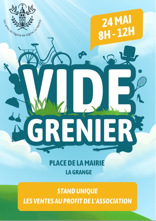 VIDE-GRENIERS AU PROFIT DE L’EGLISE