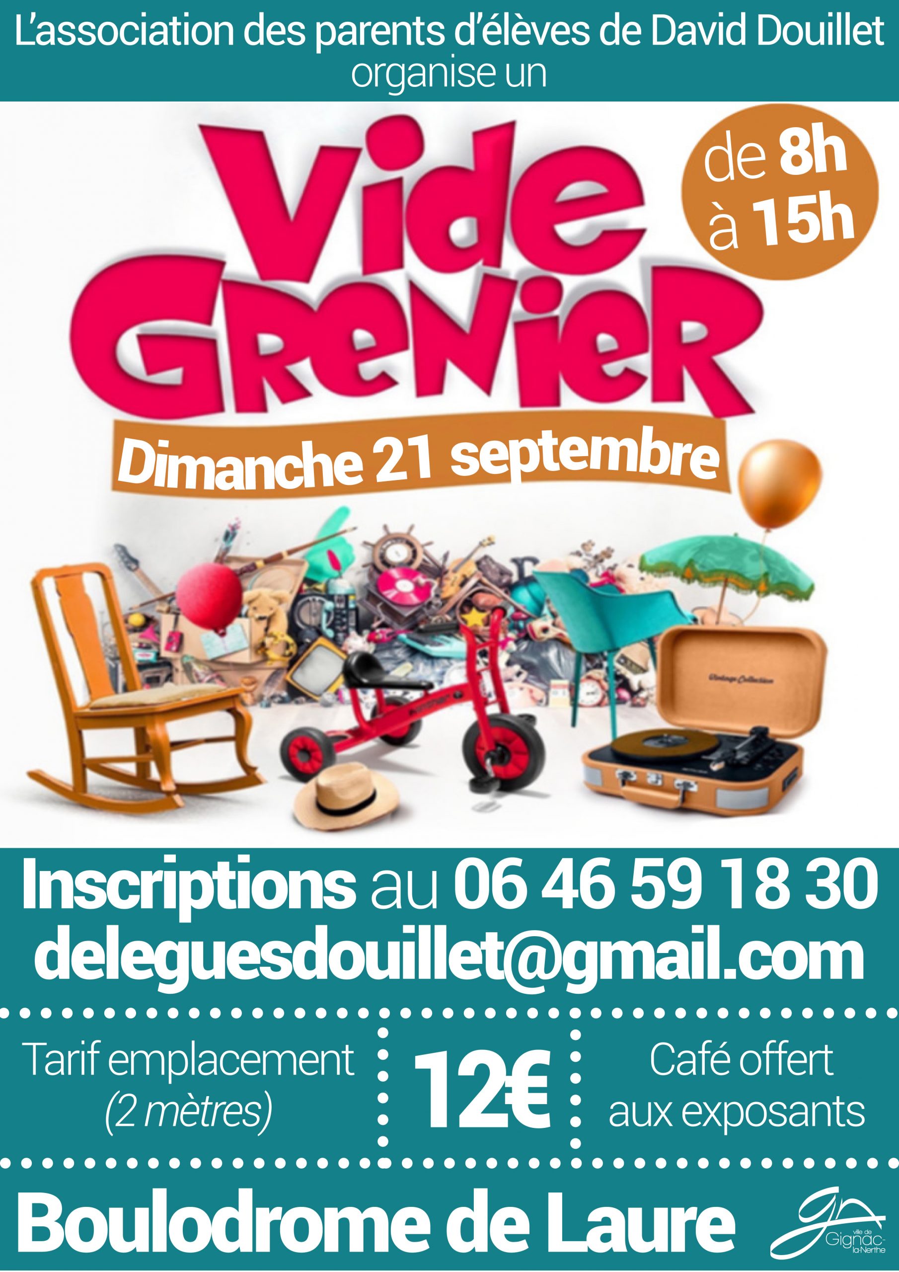 INSCRIPTIONS AU VIDE GRENIER